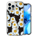 Apple iPhone 14 Pro Cute Daisy Flowers Double Layer Phone Case Cover