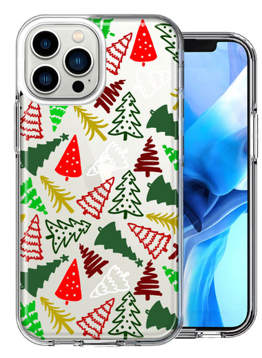 Apple iPhone 13 Pro Max Christmas Trees Holiday Festive Winter By BillyElleCo Double Layer Phone Case Cover