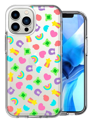 Apple iPhone 15 Pro Max Cute Lucky Marshmallow Cereal Nostalgic Double Layer Phone Case Cover