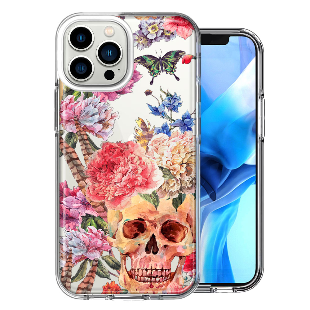 Case For Apple iPhone 11 Pro Max Indie Spring Peace Skull Feathers