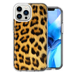 Apple iPhone 13 Pro Max Classic Leopard Double Layer Phone Case Cover