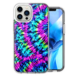 Apple iPhone 14 Pro Hippie Tie Dye Double Layer Phone Case Cover