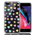 Apple iPhone 7/8 Plus Valentine's Day Heart Candies Polkadots Design Double Layer Phone Case Cover