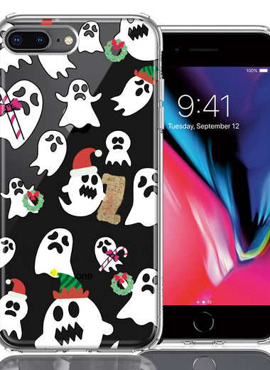 Apple iPhone 7/8 Plus Halloween Christmas Ghost Design Double Layer Phone Case Cover