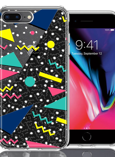 Apple iPhone 7/8 Plus 90's Swag Shapes Design Double Layer Phone Case Cover