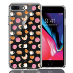 Apple iPhone 7/8 Plus Mexican Pan Dulce Cafecito Coffee Concha Polka Dots Double Layer Phone Case Cover