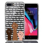 Apple iPhone 7/8 Plus BLM Equality Stand With You Double Layer Phone Case Cover