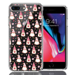 Apple iPhone 7/8 Plus Pink Blush Valentines Day Flower Hearts Gnome Characters Cute Double Layer Phone Case Cover