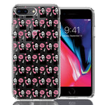 Apple iPhone 7/8 Plus Pink Horror Valentine Character Ghostface Boyfriend Call Me Hearts Double Layer Phone Case Cover