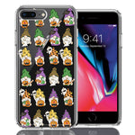 Apple iPhone 7/8 Plus Spooky Halloween Gnomes Cute Characters Holiday Seasonal Pumpkins Candy Ghosts Double Layer Phone Case Cover