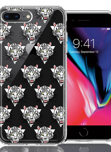 Apple iPhone 7/8 Plus Fierce Tiger Polkadots Design Double Layer Phone Case Cover