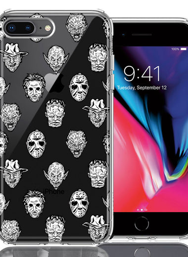 Apple iPhone 7/8 Plus Halloween Horror Villans Design Double Layer Phone Case Cover