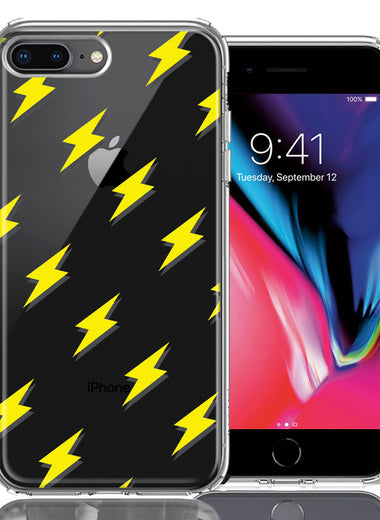 Apple iPhone 7/8 Plus Electric Lightning Bolts Design Double Layer Phone Case Cover
