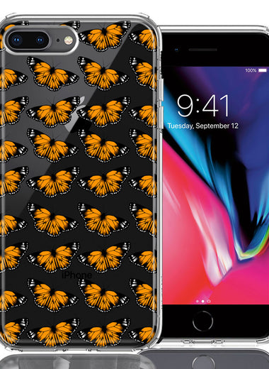 Apple iPhone 7/8 Plus Monarch Butterflies Design Double Layer Phone Case Cover