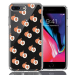 Apple iPhone 7/8 Plus Polka Dot Peaches Design Double Layer Phone Case Cover