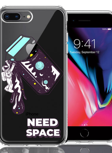 Apple iPhone 7/8 Plus Need Space Astronaut Stars Design Double Layer Phone Case Cover
