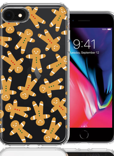 Apple iPhone 6/7/8/SE 2020/SE 3 2022 Christmas Gingerbread Traditional Holiday Cookies By BillyElleCo Double Layer Phone Case Cover