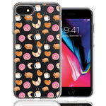 Apple iPhone 6/7/8/SE Mexican Pan Dulce Cafecito Coffee Concha Polka Dots Double Layer Phone Case Cover