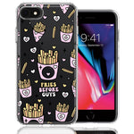 Apple iPhone 6/7/8/SE 2020/SE 3 2022 Cute Valentine Pink Love Hearts Fries Before Guys Double Layer Phone Case Cover