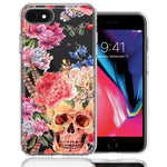 For Apple iPhone 7/8/SE 2020/SE 3 2022 Indie Spring Peace Skull Feathers Floral Butterfly Flowers Phone Case Cover