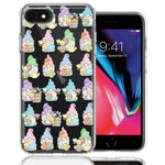 Apple iPhone 6/7/8/SE 2020/SE 3 2022 Pastel Easter Cute Gnomes Spring Flowers Eggs Holiday Seasonal Double Layer Phone Case Cover