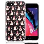 Apple iPhone 6/7/8/SE 2020/SE 3 2022 Pink Blush Valentines Day Flower Hearts Gnome Characters Cute Double Layer Phone Case Cover