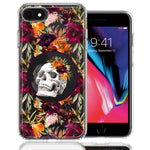 Apple iPhone 6/7/8/SE 2020/SE 3 2022 Romance Is Dead Valentines Day Halloween Skull Floral Autumn Flowers Double Layer Phone Case Cover