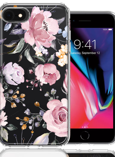 For Apple iPhone 7/8/SE 2020/SE 3 2022 Soft Pastel Spring Floral Flowers Blush Lavender Phone Case Cover