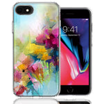 For Apple iPhone 7/8/SE 2020/SE 3 2022 Watercolor Flowers Abstract Spring Colorful Floral Painting Phone Case Cover