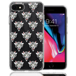 Apple iPhone 6/7/8/SE Fierce Tiger Polkadots Design Double Layer Phone Case Cover