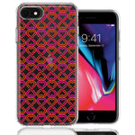 Apple iPhone 6/7/8/SE Infinity Hearts Design Double Layer Phone Case Cover
