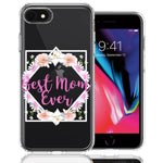 Apple iPhone 6/7/8/SE Best Mom Ever Mother's Day Flowers Double Layer Phone Case Cover