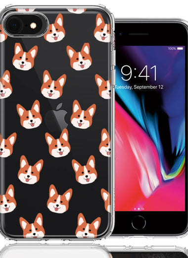 Apple iPhone 6/7/8/SE Shiba Inu Polkadots Design Double Layer Phone Case Cover