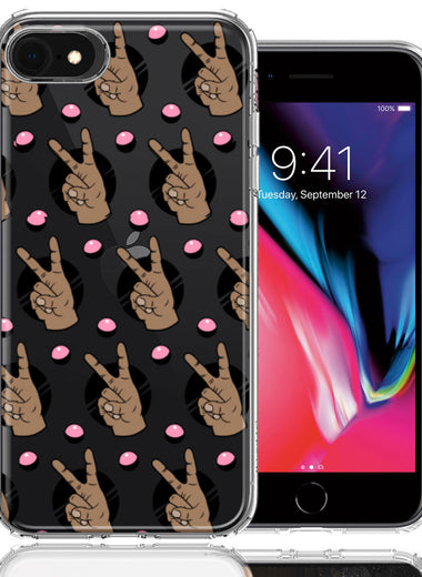 Apple iPhone 6/7/8/SE Peace for All Design Double Layer Phone Case Cover