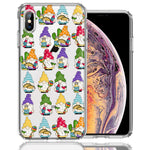 Apple iPhone XS/X Cinco De Mayo Party Cute Gnomes Mexico Tacos Fiesta Double Layer Phone Case Cover