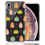 Apple iPhone XR Fall Autumn Fairy Pumpkins Thanksgiving Spooky Season Double Layer Phone Case Cover