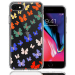 Apple iPhone 6/7/8/SE Colorful Butterflies Design Double Layer Phone Case Cover