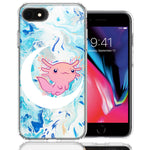 Apple iPhone 6/7/8/SE Pink Axolotl Moon Mable Design Double Layer Phone Case Cover