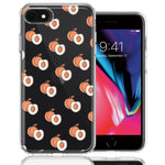 Apple iPhone 6/7/8/SE Polka Dot Peaches Design Double Layer Phone Case Cover