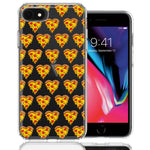 Apple iPhone 6/7/8/SE Pizza Hearts Polka dots Design Double Layer Phone Case Cover