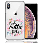 Apple iPhone XS Max Fresh Outta Fs Design Double Layer Phone Case Cover