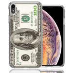 Apple iPhone XR Benjamin $100 Bill Design Double Layer Phone Case Cover