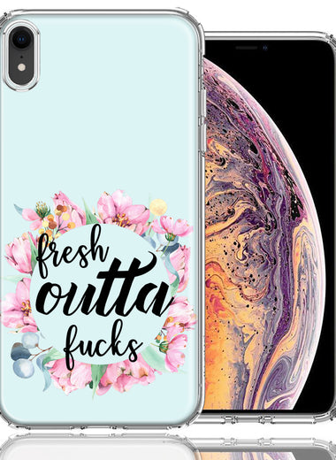 Apple iPhone XR Fresh Outta Fs Design Double Layer Phone Case Cover