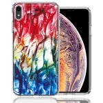 Apple iPhone XR Land Sea Abstract Design Double Layer Phone Case Cover