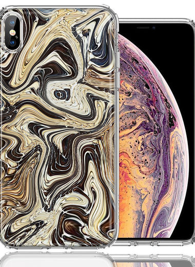 Apple iPhone XS/X Snake Abstract Design Double Layer Phone Case Cover