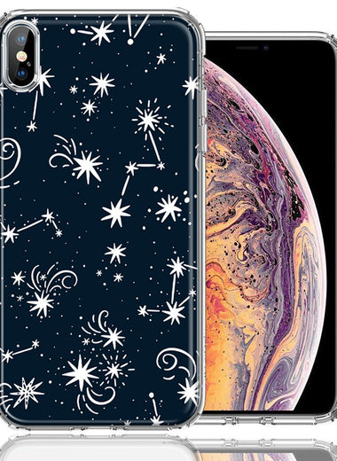 Apple iPhone XS/X Stargazing Design Double Layer Phone Case Cover