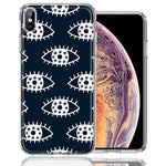 Apple iPhone XS Max Starry Evil Eyes Design Double Layer Phone Case Cover
