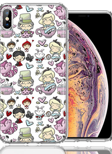 Apple iPhone XS/X Wonderland Design Double Layer Phone Case Cover