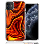 Apple iPhone 11 Fire Abstract Design Double Layer Phone Case Cover