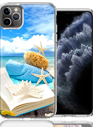 Apple iPhone 12 Pro 6.1" Beach Reading Design Double Layer Phone Case Cover